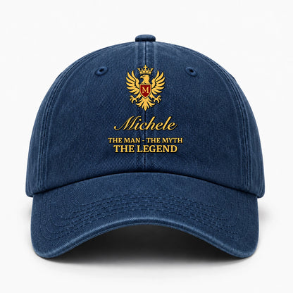 The Man The Myth The Legend King Eagle Washed Cap MICHELE 13K1 C149PF