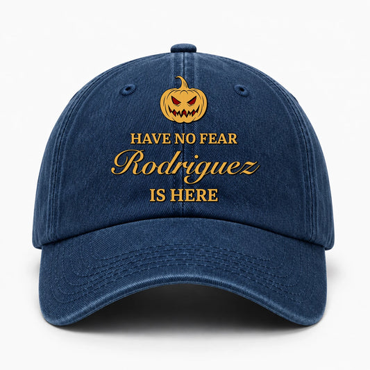 Have No Fear Your Name Is Here Jack O' Lantern Washed Cap RODRIGUEZ 13K1 C165PF