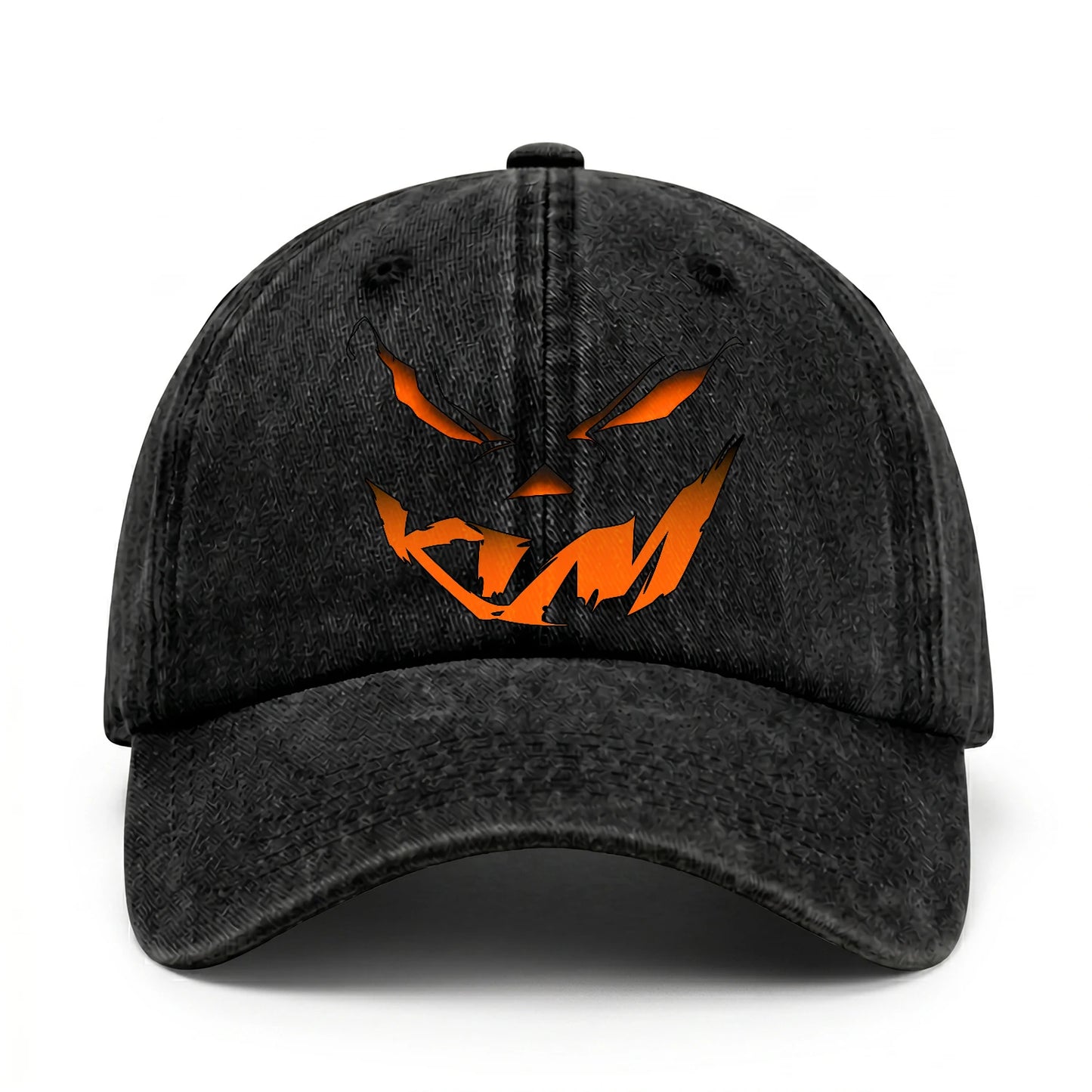 Your Name Jack O' Lantern Halloween Washed Cap KIM 13K1 C100PF