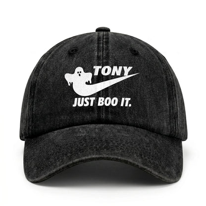 Just Boo It Halloween Washed Cap TONY 13K1 C83PF
