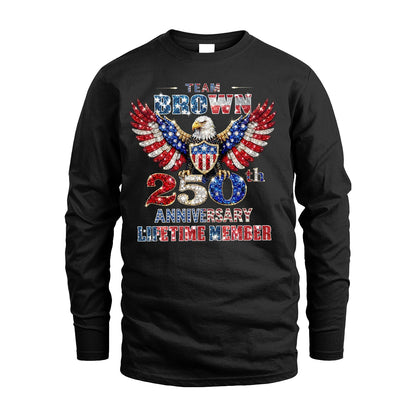 BROOKS 13K1-523 Personalized "Team...Lifetime Member" America 250 Design