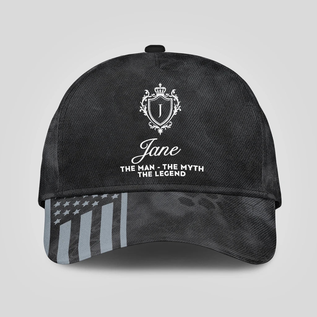 The Man The Myth The Legend America Black Camo Cap JANE 13K1 C173PF