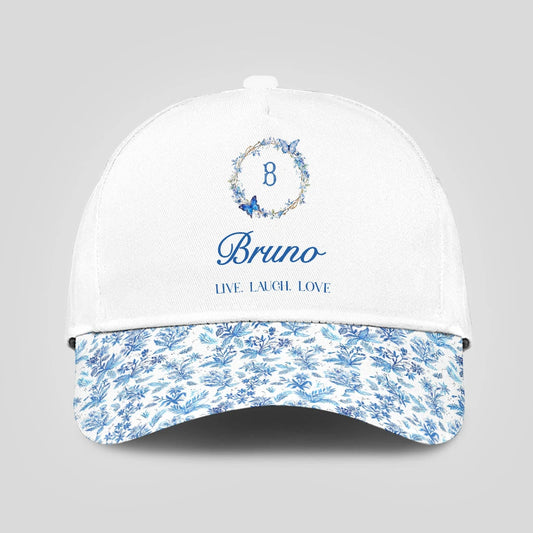Live Laugh Love Blue Flowers Cap BRUNO 13K1 C50PF