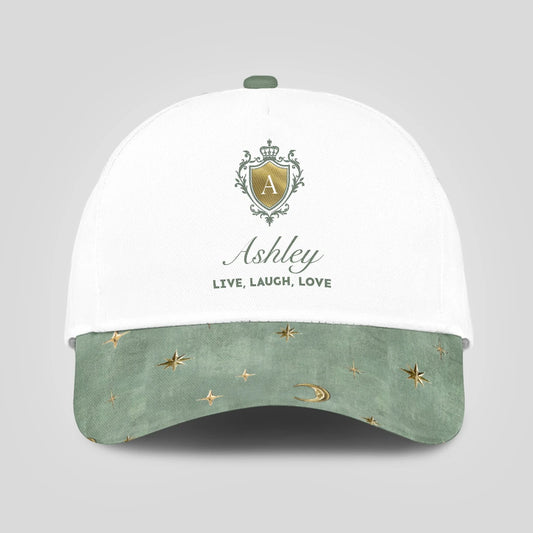 Live Laugh Love Stars And Moon Green Cap ASHLEY 13K1 C124PF