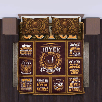 JOYCE Limited Edition Personalized Bedding Set 13K1-BS3