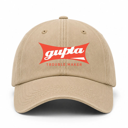 Trouble Maker Red Logo Washed Cap GUPTA 13K1 C78PF