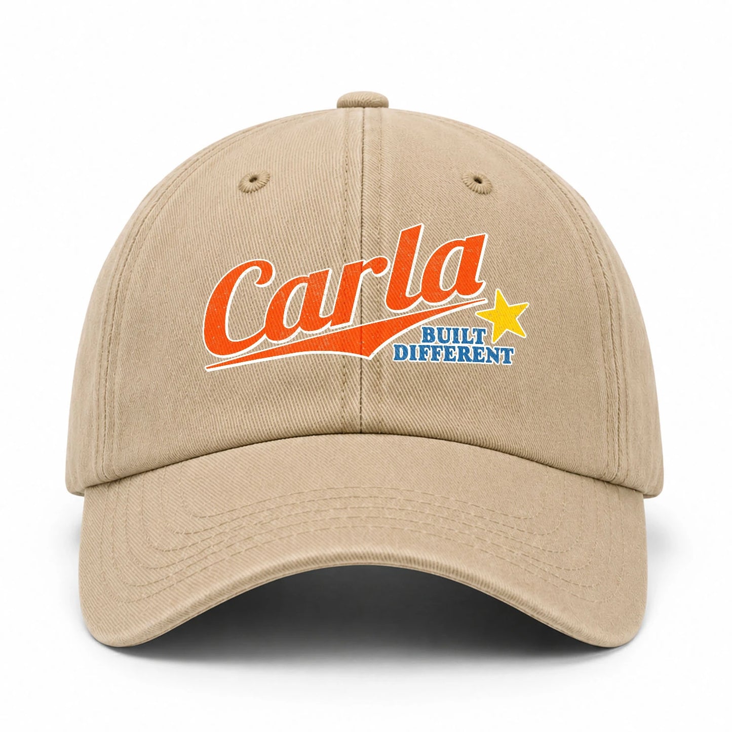 Your Name Built Different Logo Washed Cap CARLA 13K1 C56PF