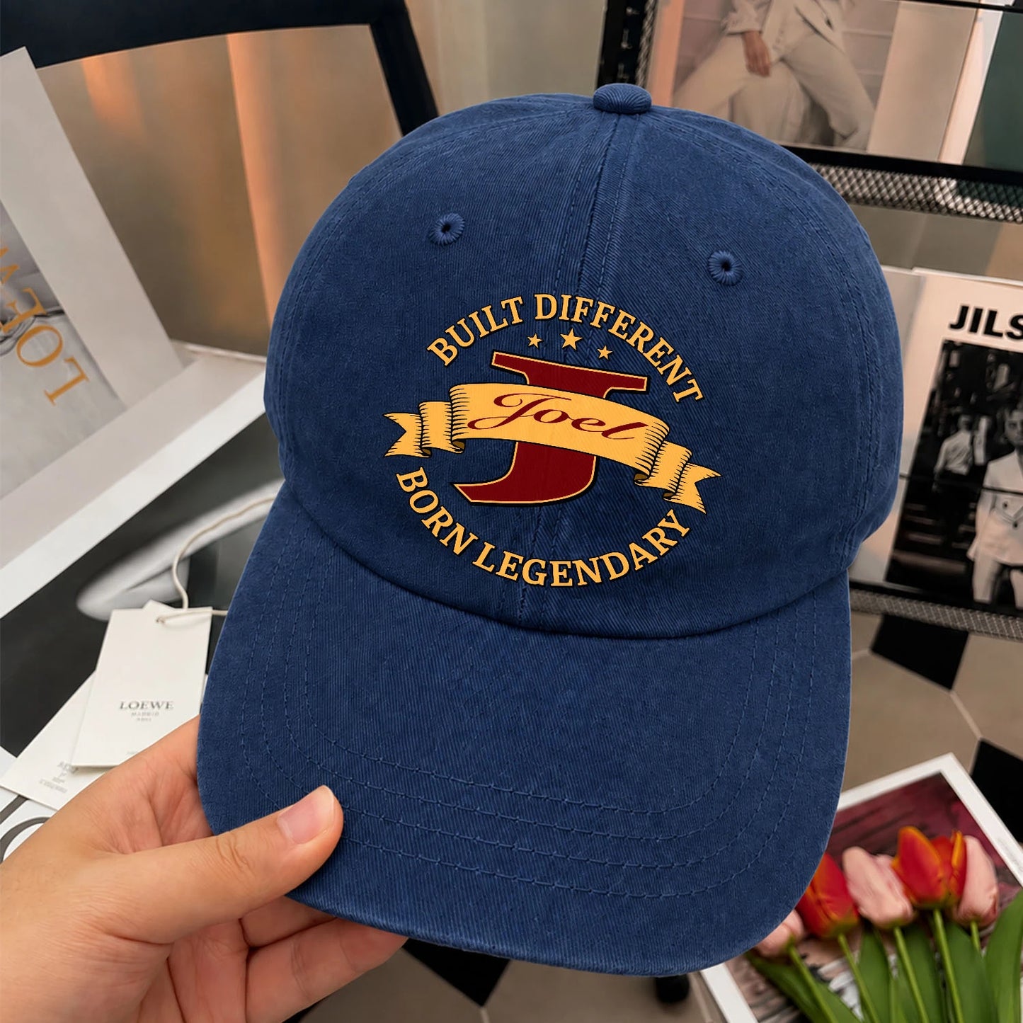Built Different Born Legendary Royal Washed Cap JOEL 13K1 C71PF