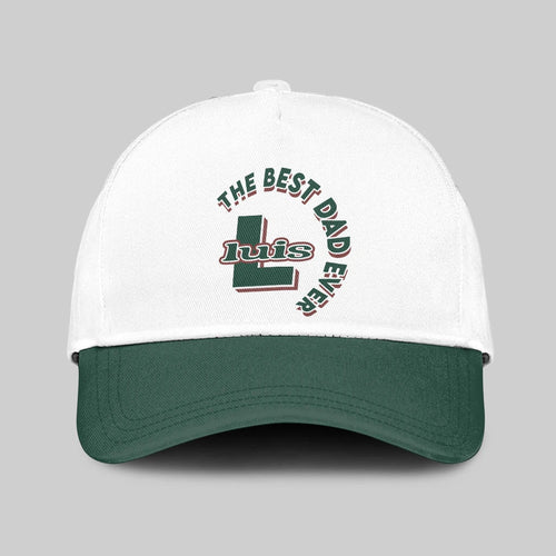 The Best Dad Ever Custom Name Cap LUIS 13K1 C35PF