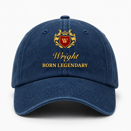 Born Legendary Royal Blue Washed Cap WRIGHT 13K1 C183PF