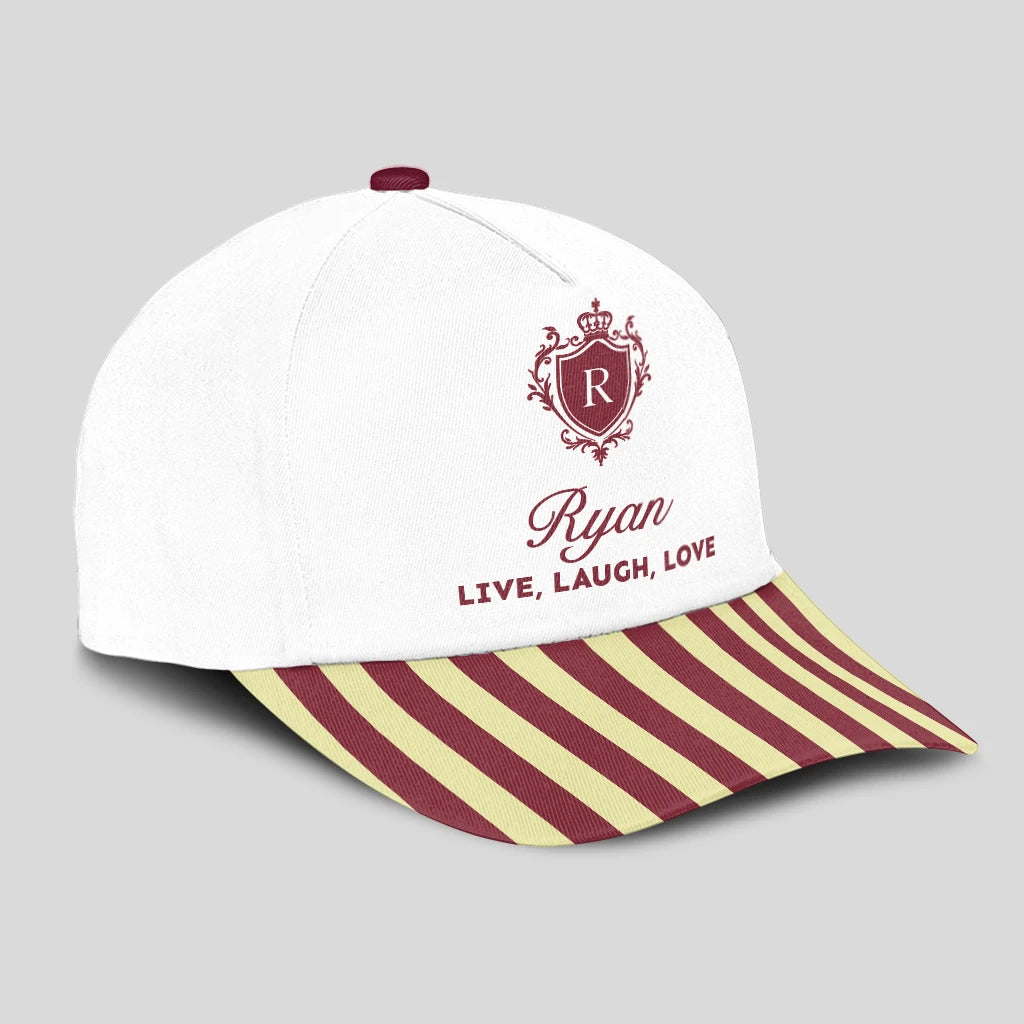 Live Laugh Love Burgundy And Yellow Cap RYAN 13K1 C120PF