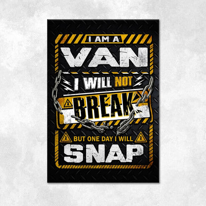 VAN Motivational Rug – Black & Yellow Quote Carpet for Living Room 13K1-AR1