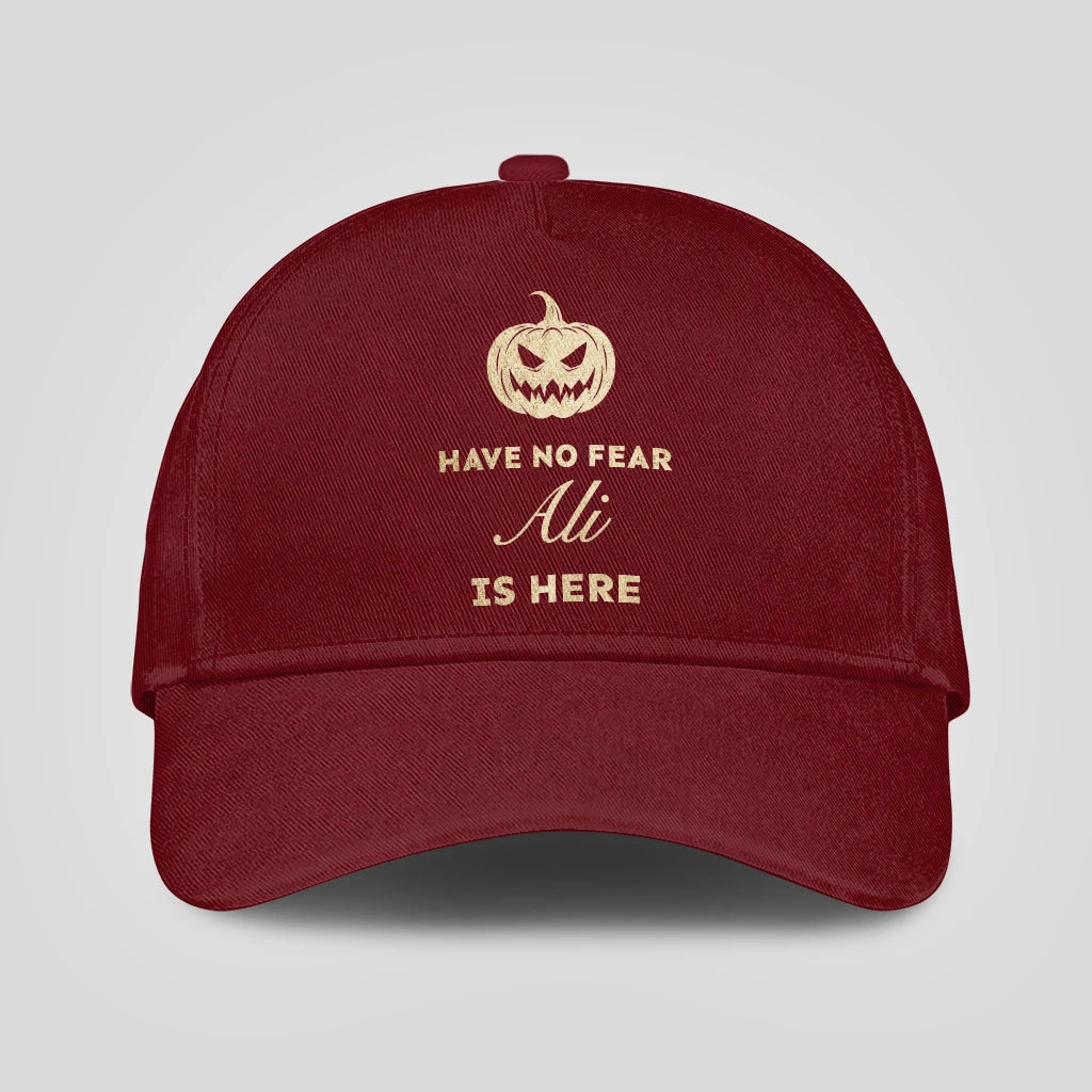 Have No Fear Your Name Is Here Halloween Pumpkin Burgundy ALI 13K1 C163PF