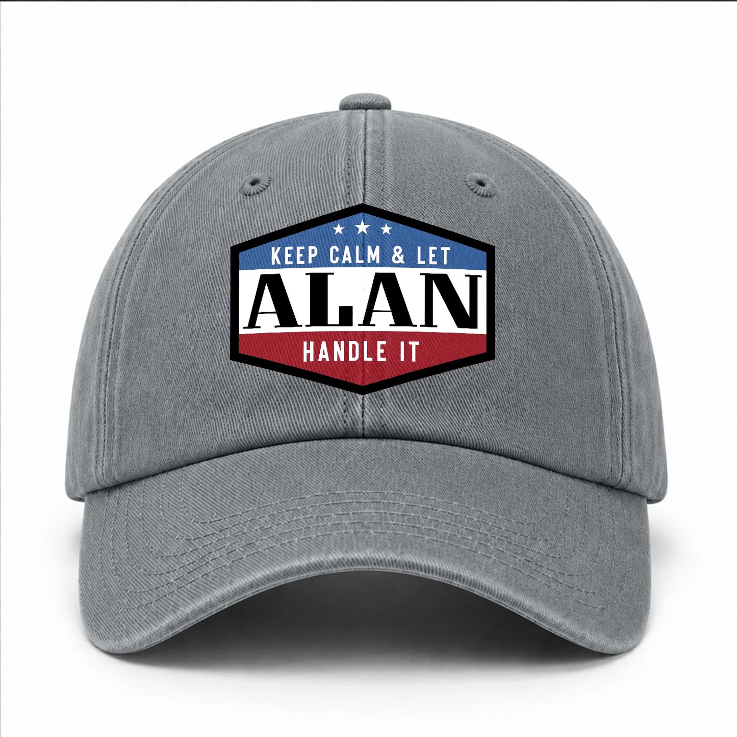 Keep Calm & Let Your Name Handle It Washed Cap ALAN 13K1 C87PF