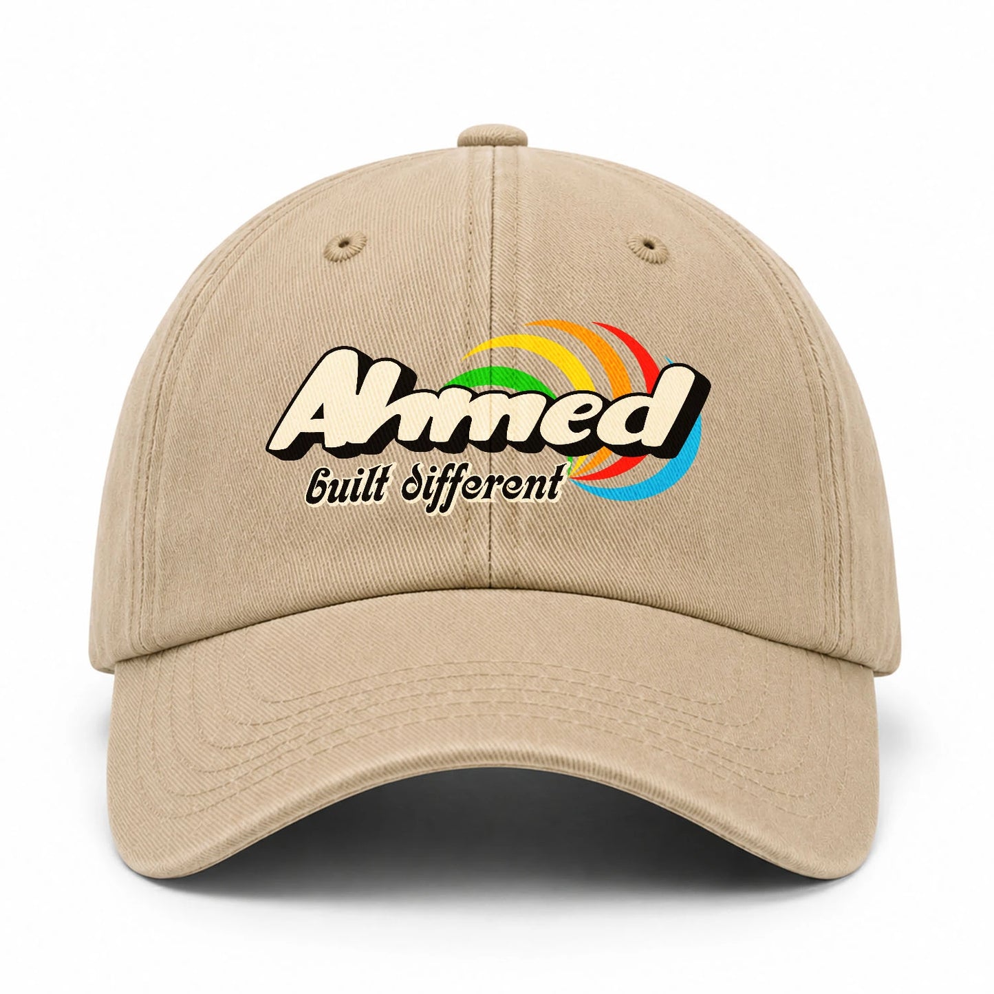 Your Name Built Different Retro Washed Cap AHMED 13K1 C55PF