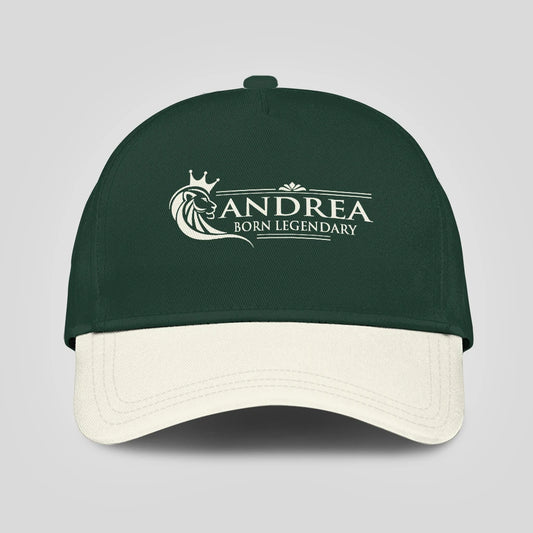 Born Legendary Lion Logo Sage Green And Beige Cap ANDREA 13K1 C182PF