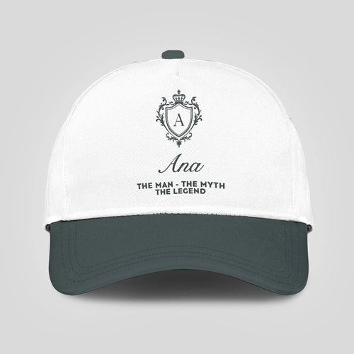 The Man The Myth The Legend Elegant Gray And White Cap ANA 13K1 C170PF