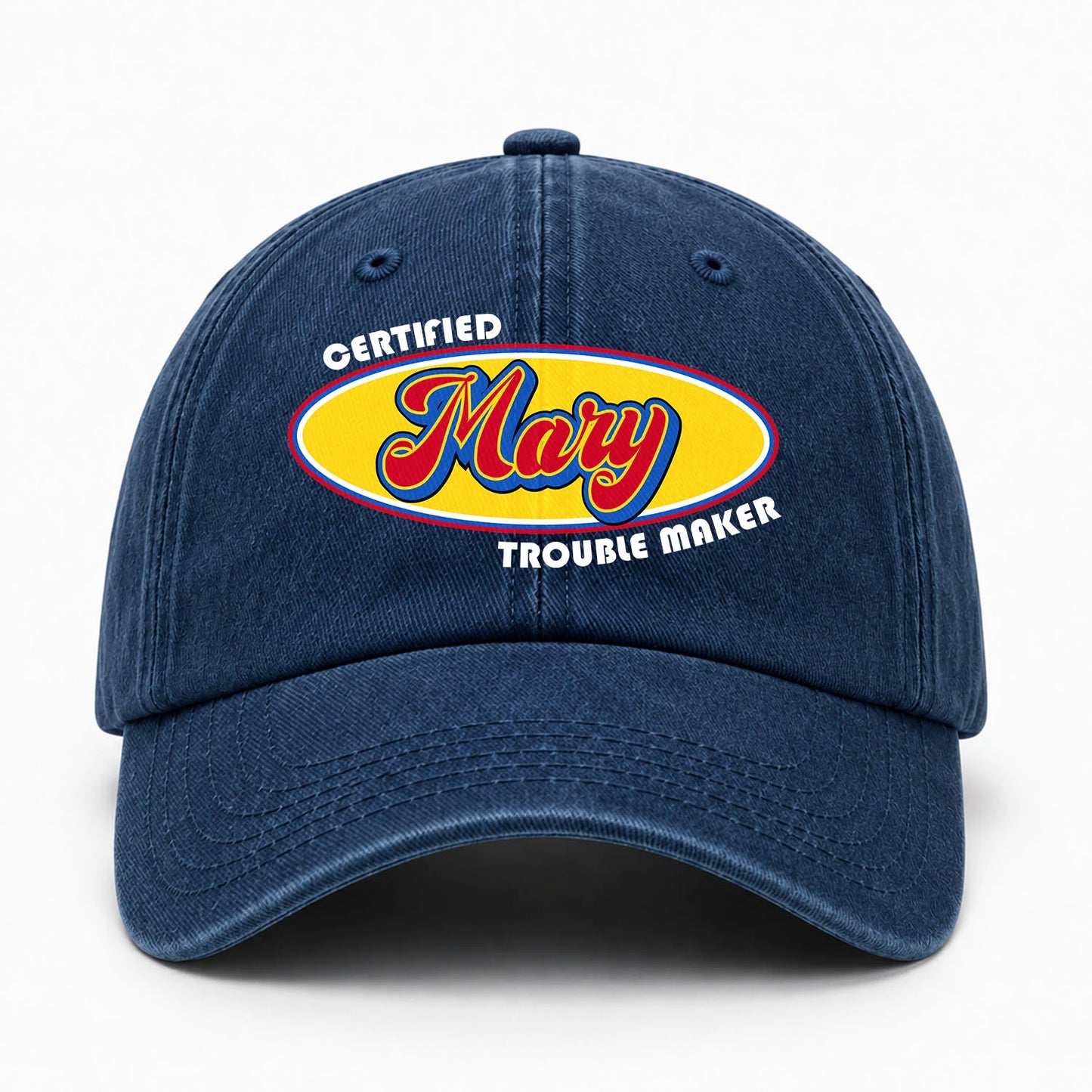 Certified Your Name Trouble Maker Washed Cap MARY 13K1 C73PF