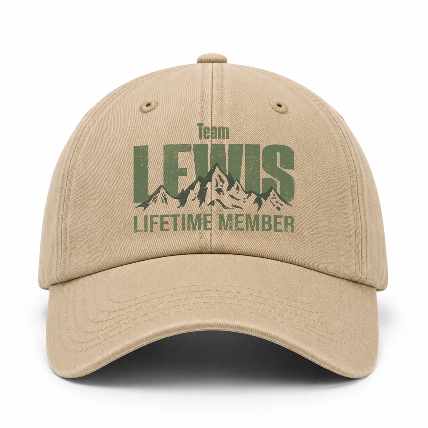 Team Your Name Lifetime Member Mountain Cap LEWIS 13K1 C58PF