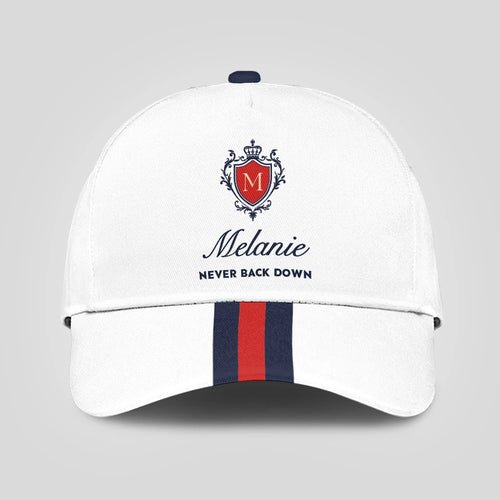 Never Back Down Stripped Cap MELANIE 13K1 C86PF