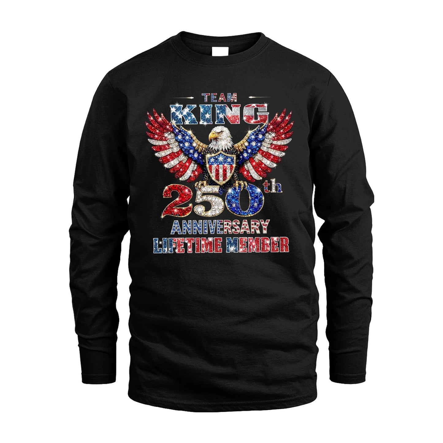 KING 13K1-523 Personalized "Team...Lifetime Member" America 250 Design