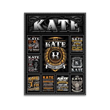 KATE Personalized Sponge Floor Mat – Custom Printed Home Decor 13K1-AR2