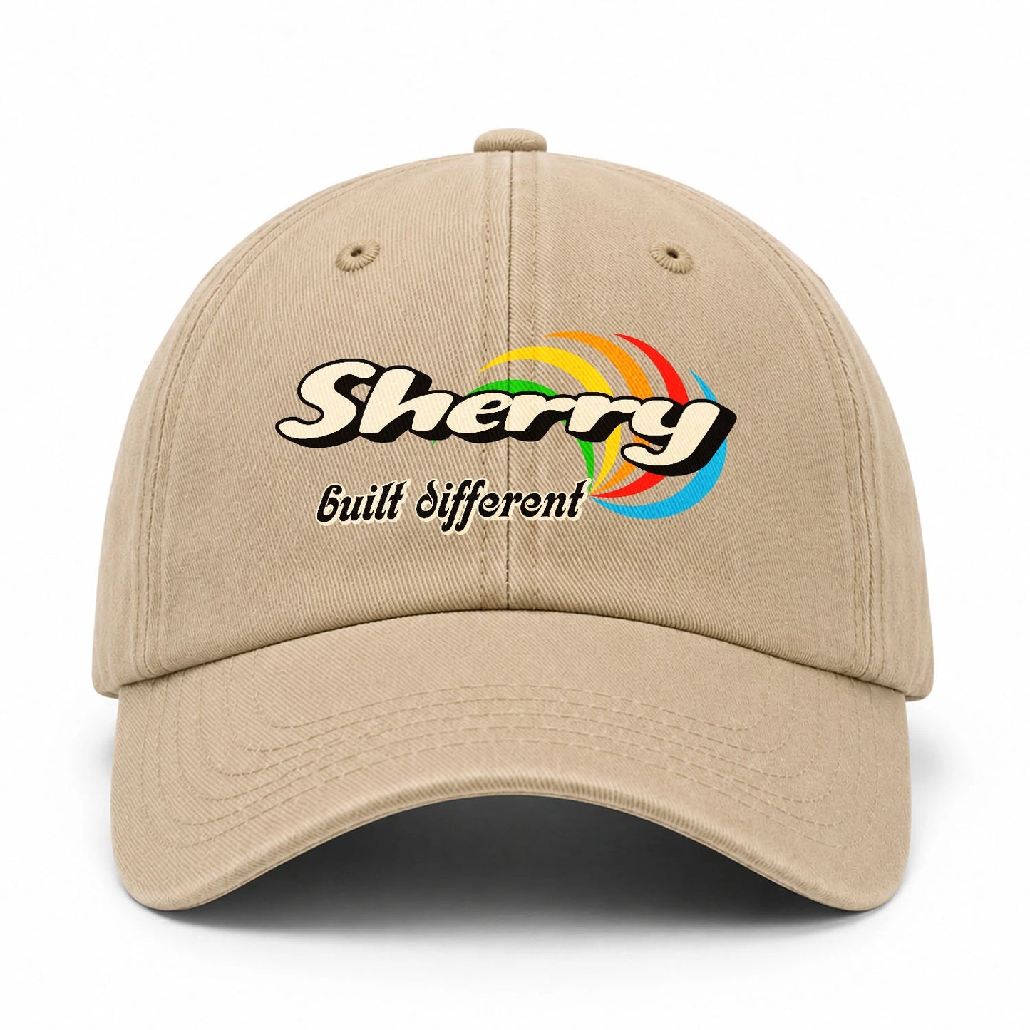 Your Name Built Different Retro Washed Cap SHERRY 13K1 C55PF