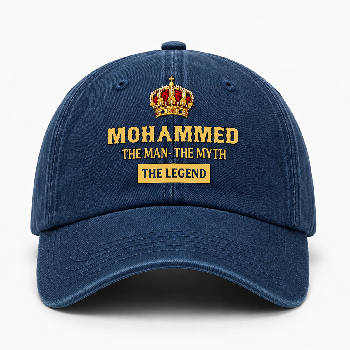 The Man The Myth The Legend King Crown Washed Cap MOHAMMED 13K1 C146PF