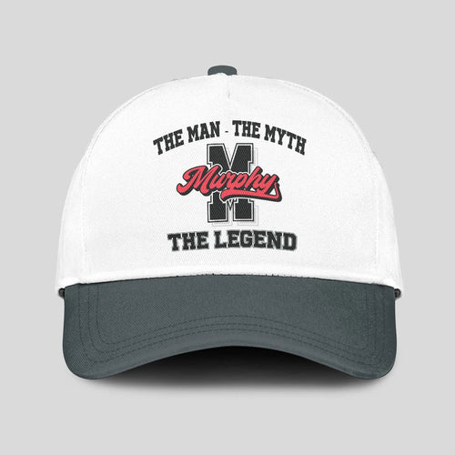 The Man The Myth The Legend Custom Initial Letter And Name Cap MURPHY 13K1 C38PF