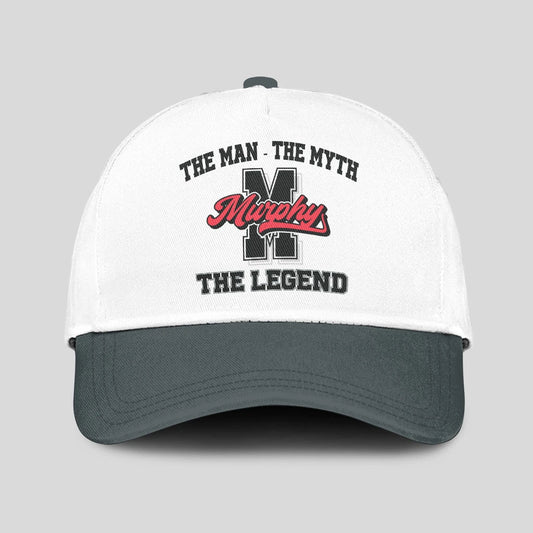 The Man The Myth The Legend Custom Initial Letter And Name Cap MURPHY 13K1 C38PF