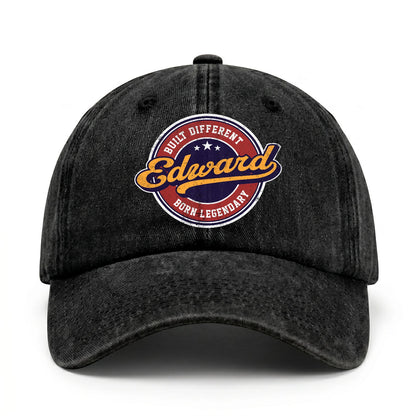 Built Different Born Legendary Logo Washed Cap EDWARD 13K1 C65PF