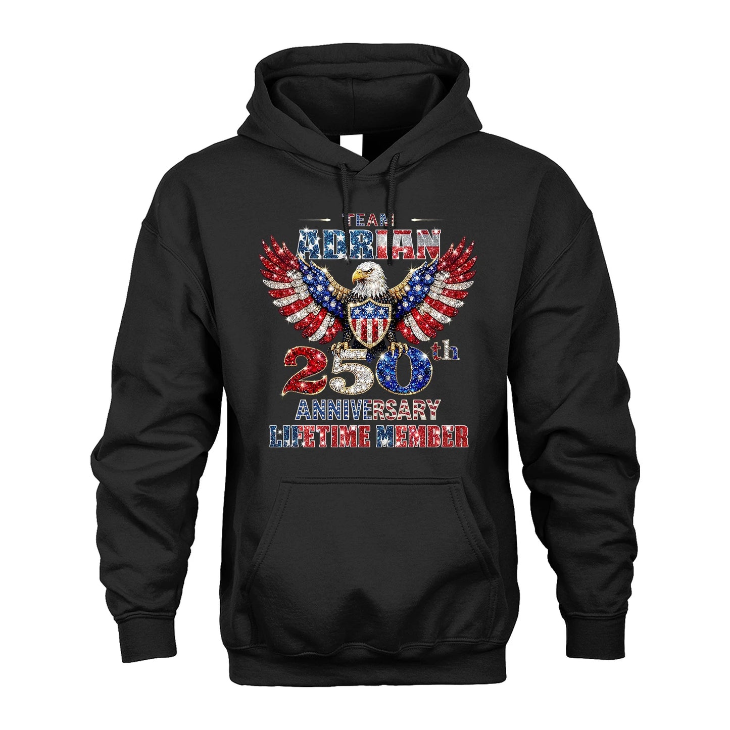 ADRIAN 13K1-523 Personalized "Team...Lifetime Member" America 250 Design