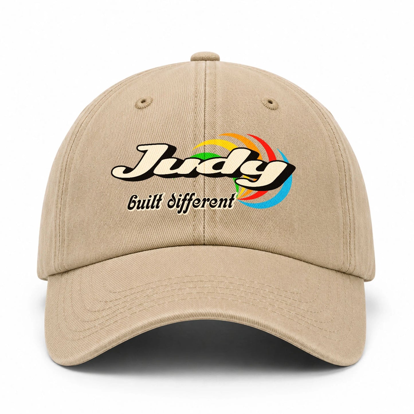 Your Name Built Different Retro Washed Cap JUDY 13K1 C55PF