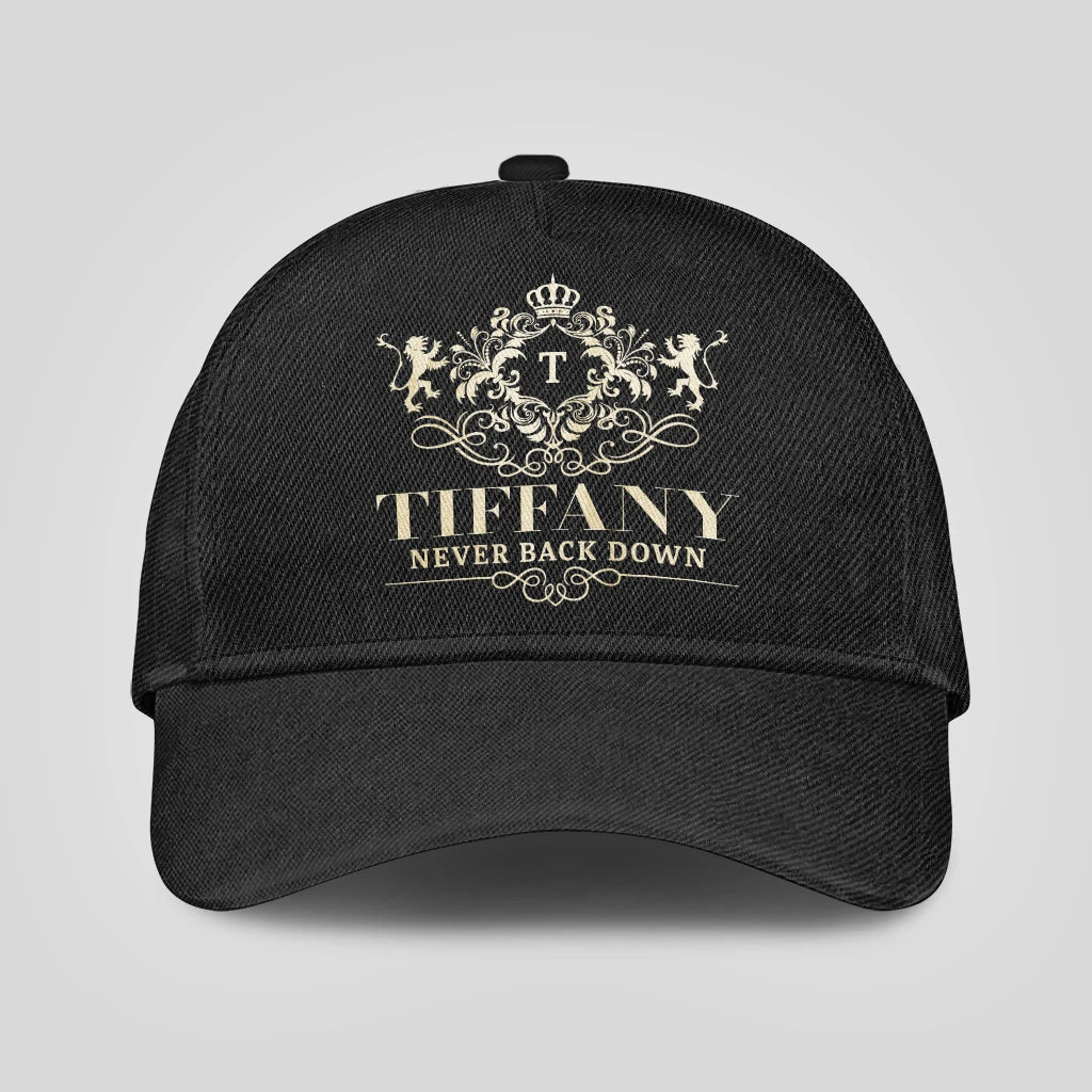 Never Back Down Royal Style Black Cap TIFFANY 13K1 C179PF