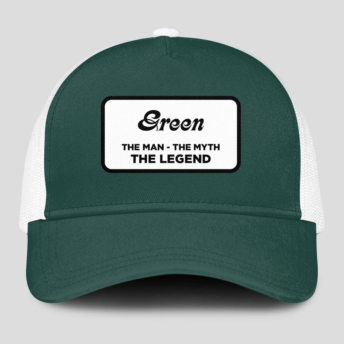 The Man The Myth The Legend Green And White Mesh Cap GREEN 13K1 C198PF