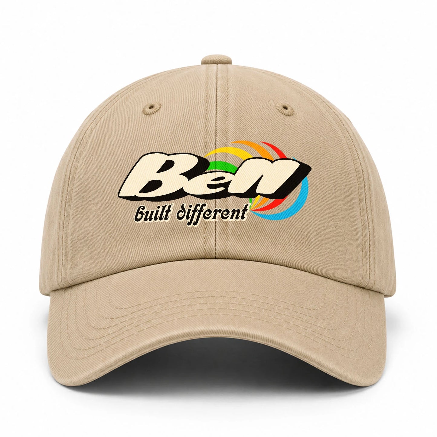 Your Name Built Different Retro Washed Cap BELL 13K1 C55PF