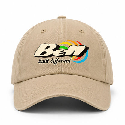 Your Name Built Different Retro Washed Cap BELL 13K1 C55PF