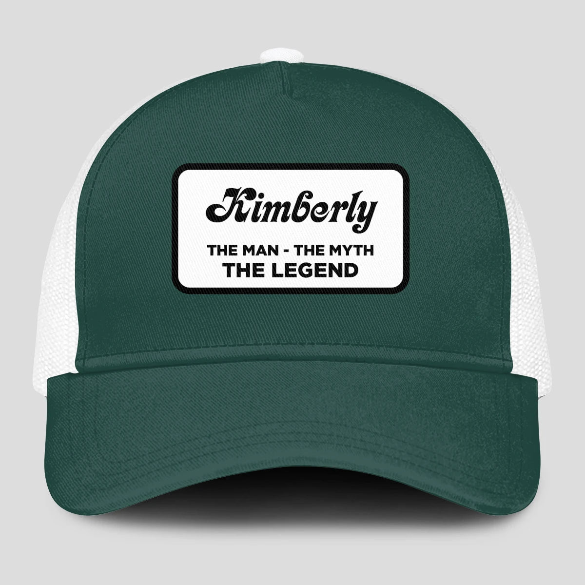 The Man The Myth The Legend Green And White Mesh Cap KIMBERLY 13K1 C198PF