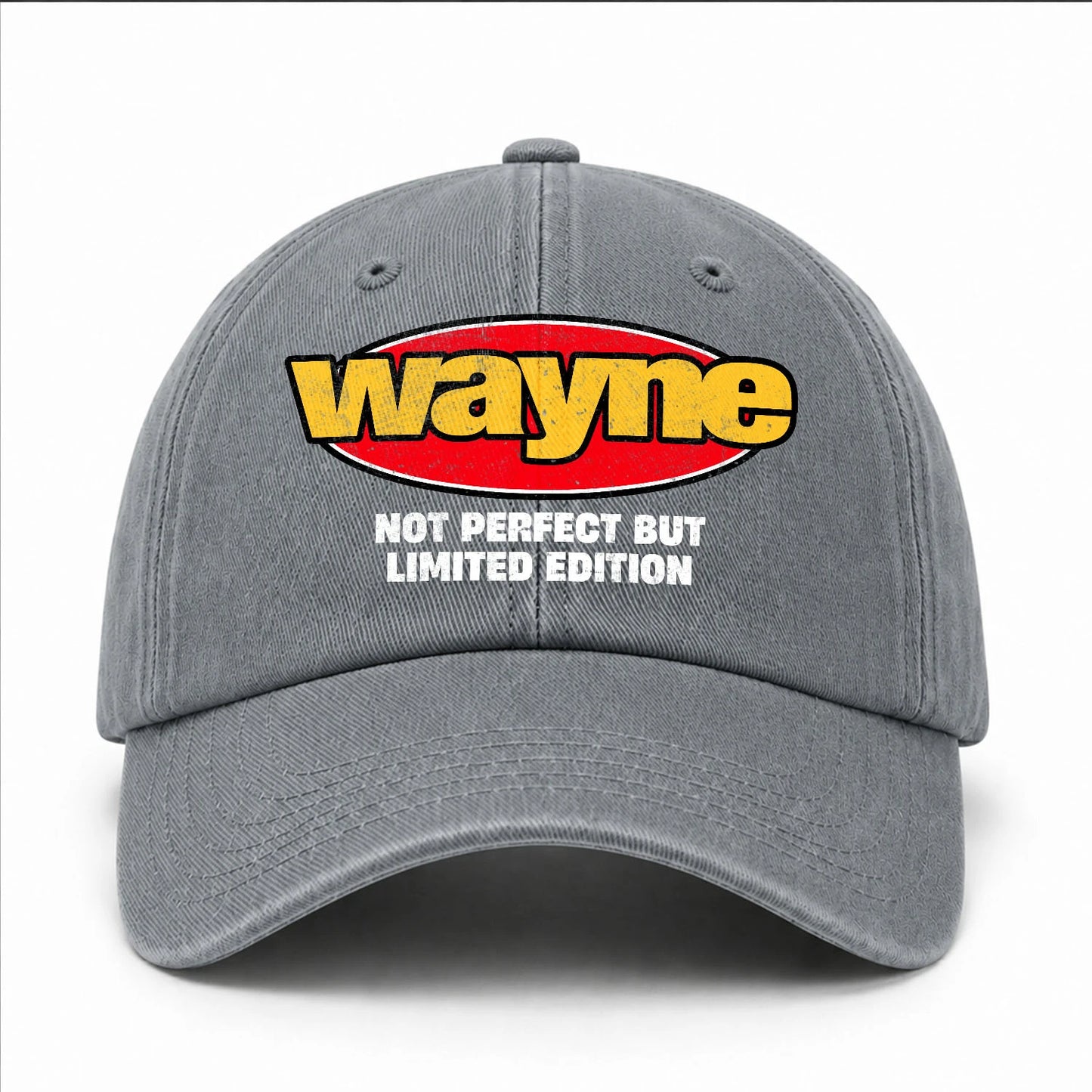 Your Name Not Perfect But Limited Edition Red Logo Washed Cap WAYNE 13K1 C84PF