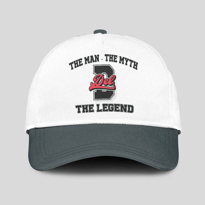 The Man The Myth The Legend Custom Initial Letter And Name Cap DEL 13K1 C38PF