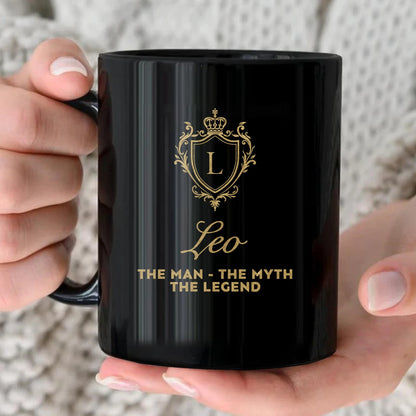 The Man The Myth The Legend Blue Crest Mug LEO 13K1 MG02