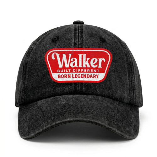 Built Different Born Legendary Red Logo Washed Cap WALKER 13K1 C63PF
