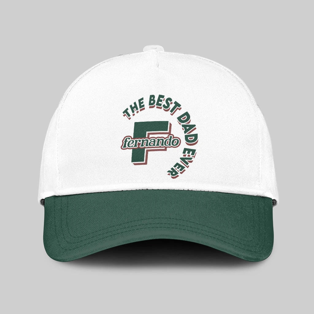 The Best Dad Ever Custom Name Cap FERNANDO 13K1 C35PF
