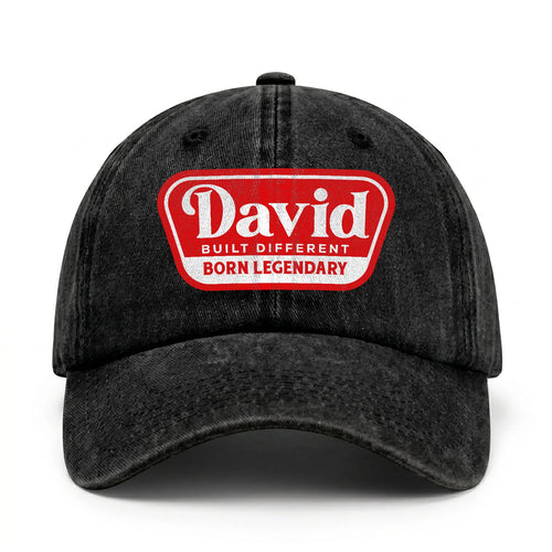 Built Different Born Legendary Red Logo Washed Cap DAVID 13K1 C63PF