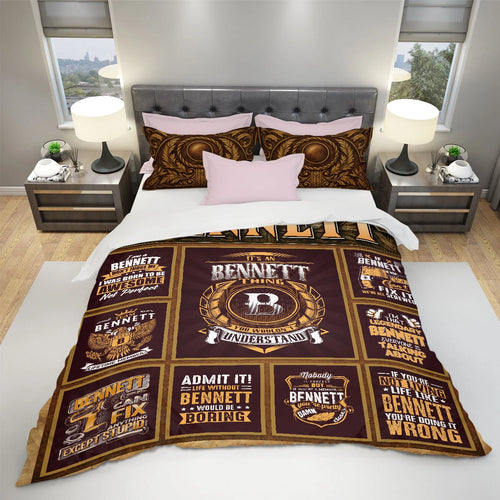 BENNETT Limited Edition Personalized Bedding Set 13K1-BS3