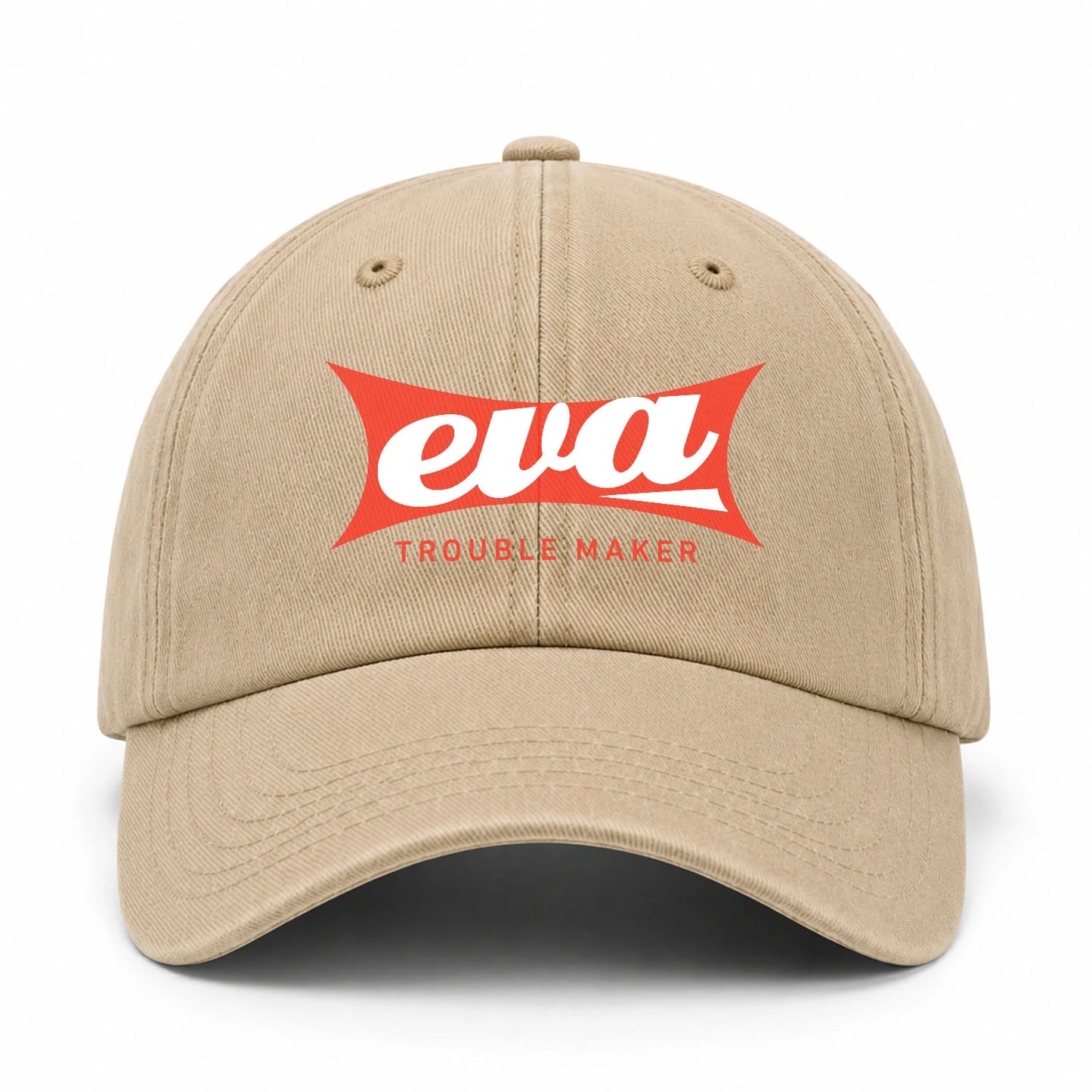 Trouble Maker Red Logo Washed Cap EVA 13K1 C78PF