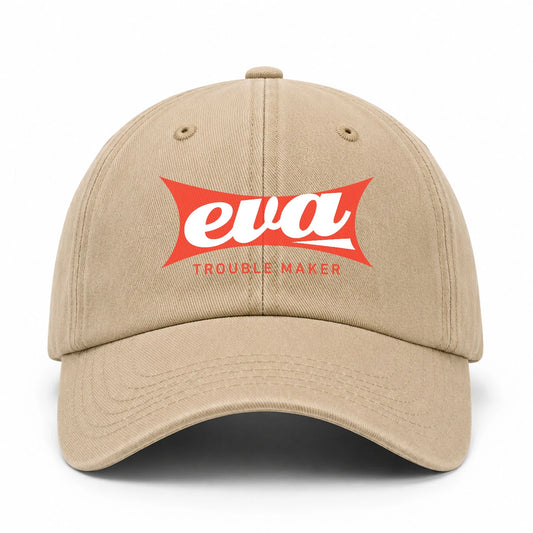 Trouble Maker Red Logo Washed Cap EVA 13K1 C78PF