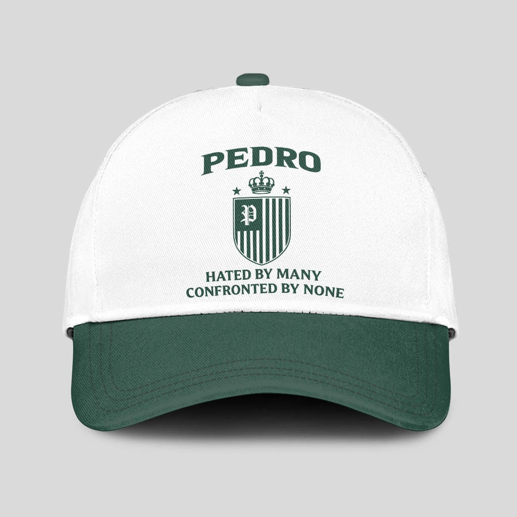 Hated By Many Confronted By None Luxury Logo Cap PEDRO 13K1 C41PF