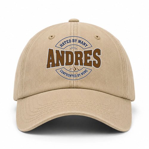 Hated By Many Confronted By None Washed Cap ANDRES 13K1 C36PF
