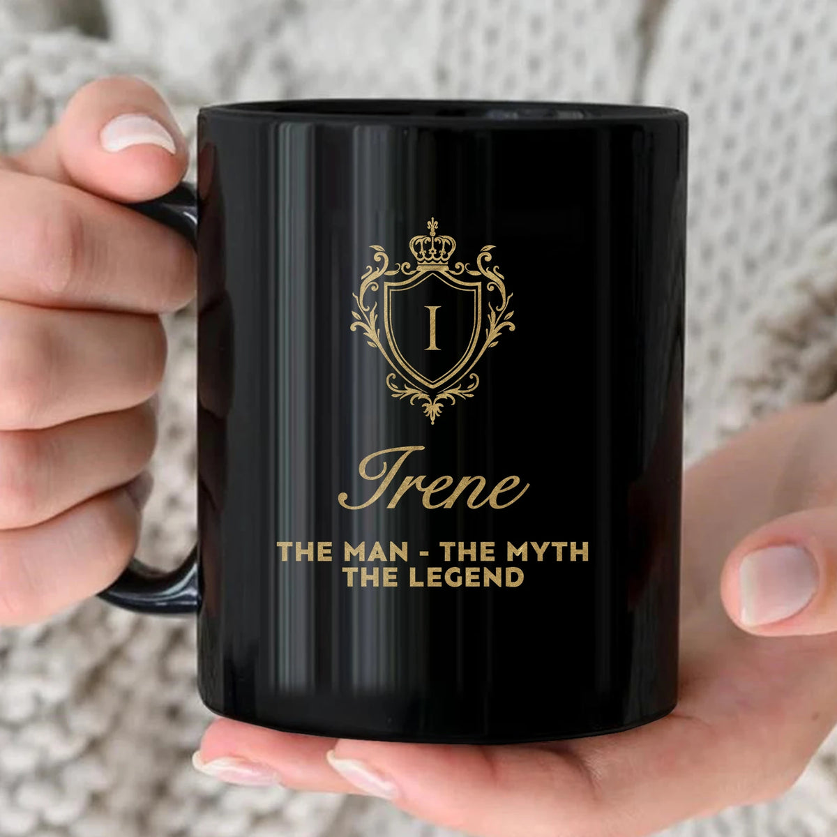 The Man The Myth The Legend Blue Crest Mug IRENE 13K1 MG02
